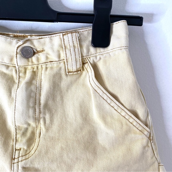 PacSun Yellow Bleached Festival Jean Shorts - Picture 3 of 6